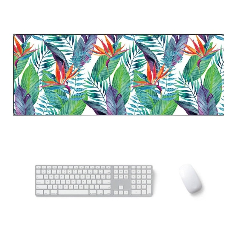 800x300x2mm Office Learning Rubber Mouse Pad Table Mat(8 Tropical Rainforest)