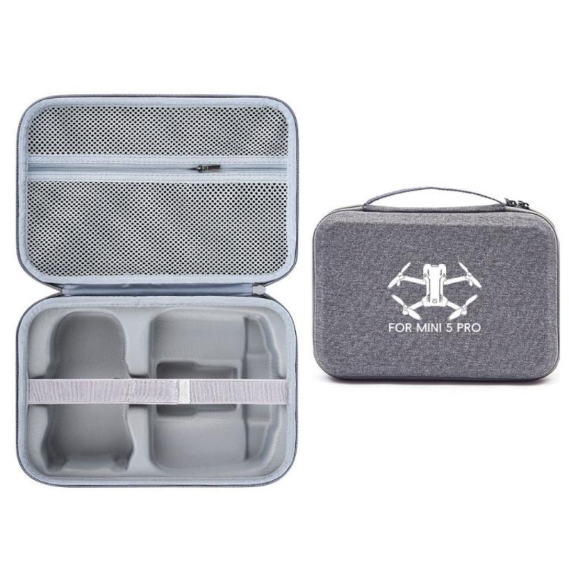 For DJI Mini 5 Pro & RC 2 Nylon Storage Bag Carrying Handbag(Gray)