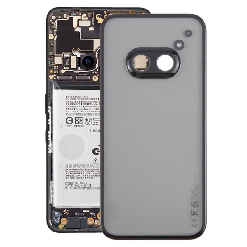 For Nothing Phone 2a Original Transparent Back Cover(Black)