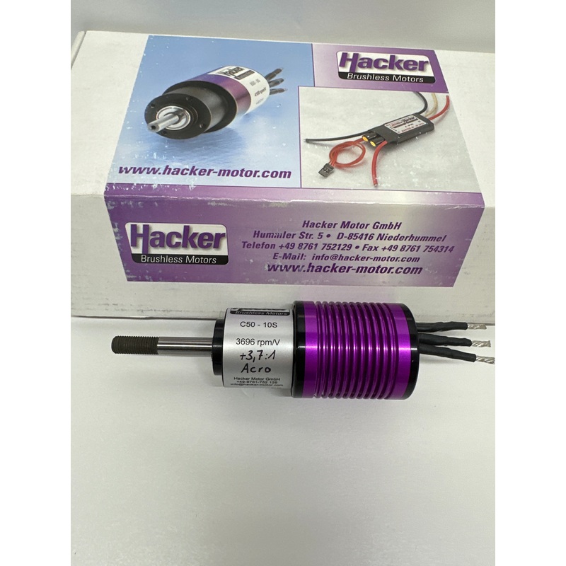 Hacker C50-10S Geared 3.7:1 Ratio Acro 3696 rpm Brushless motor