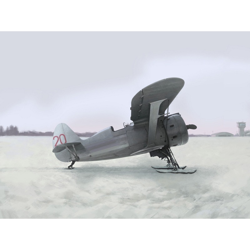 I-153 WWII Soviet Biplane Fighter (Winter Version)