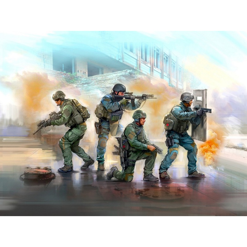 S.W.A.T. Team with 4 Figures