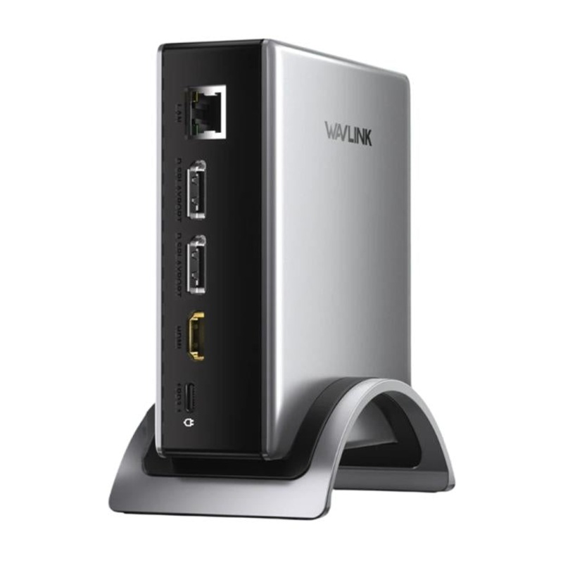 WAVLINK UMD27PRO Support 8K 30Hz 4K 144Hz 140W HUB Docking Station, Plug:UK Plug