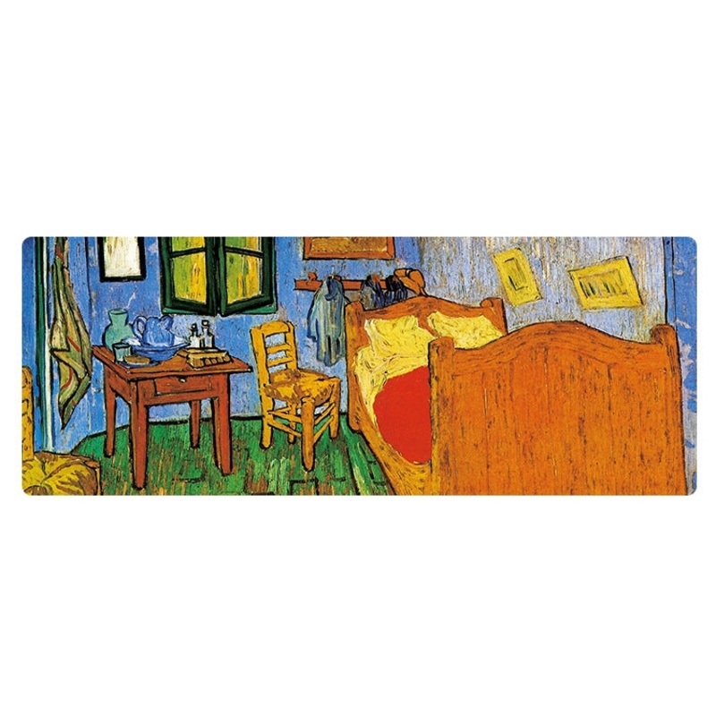 400x900x3mm Locked Am002 Large Oil Painting Desk Rubber Mouse Pad(Room)