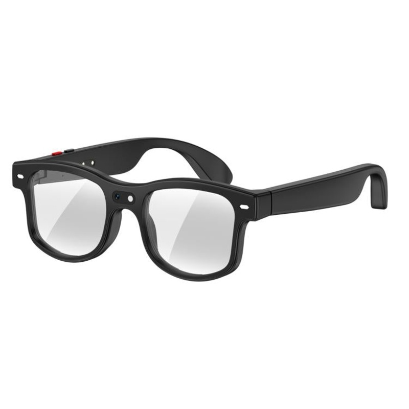 AIMB-G3 8MP Smart Voice Call AI Photo and Translation Glasses(Transparent Lenses Black Frame)