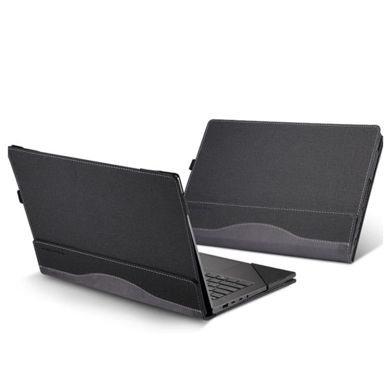 For Dell Pro 16 PC16255 / 16 DC16250 Leather Laptop Shockproof Protective Case(Black)