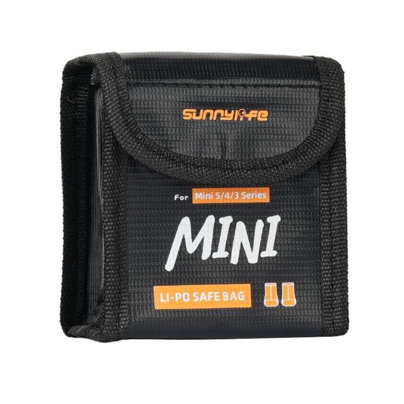For DJI Mini 5 / 4 / 3 Series Sunnylife Battery Explosion-proof Safe Bag Protective Li-Po Safe Bag(For 2pcs Batteries)