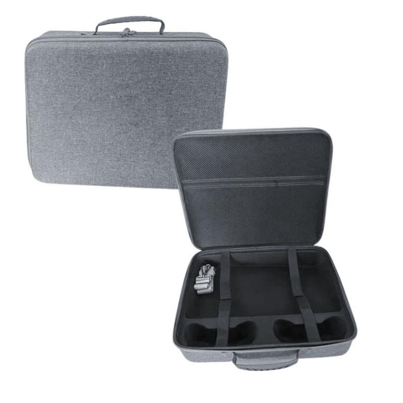 For PS5 Pro Single-Layer Carrying Case Hard Shell Waterproof Travel Bag with Adjustable Shoulder Strap(Gray)
