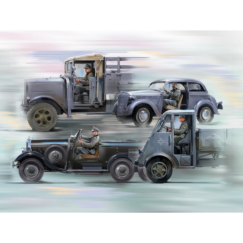 German Drivers (1939-1945) 4 Figures