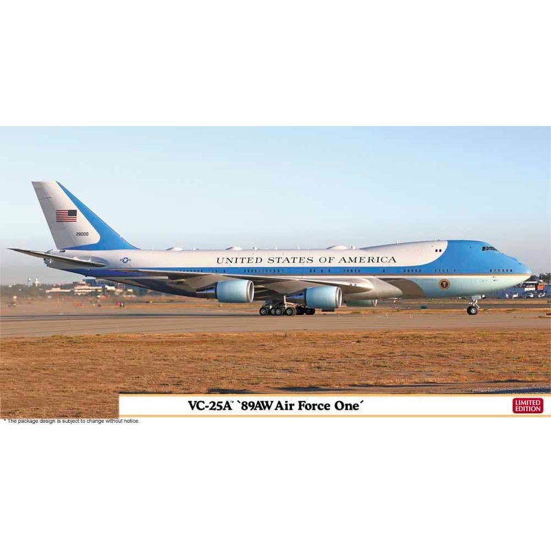 Hasegawa 1/200 VC-25A 89AW Air Force One Kit with Resin Parts HLT10866