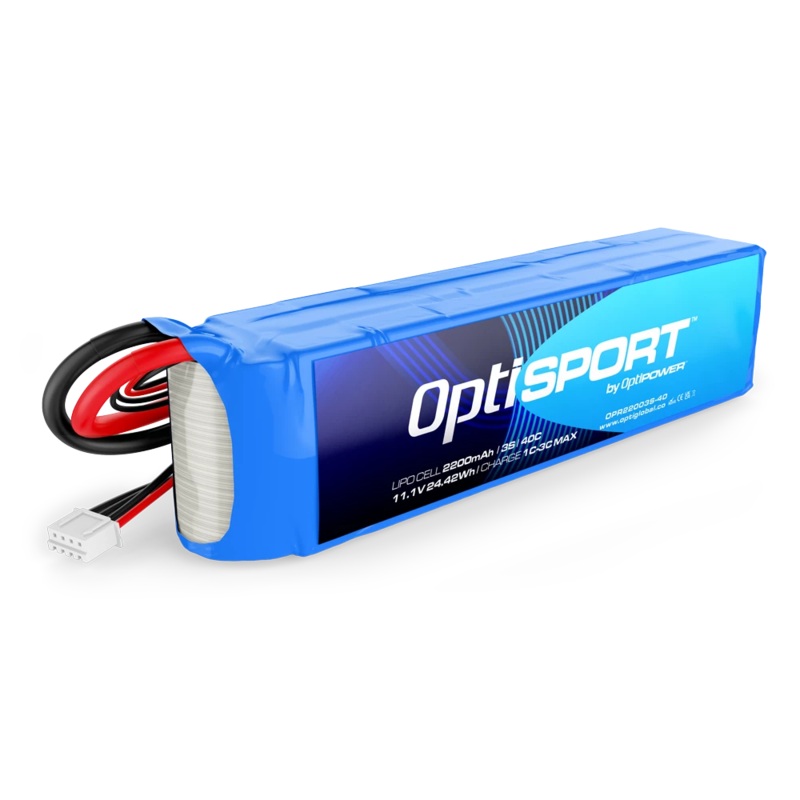 OPTISPORT 3S 2200mAh 40C Lipo with XT60 - SECOND HAND