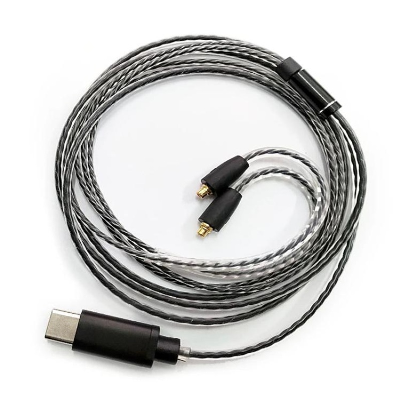 Standard 1.2m Type-C To MMCX Interface Headphone Plug Cable For Shure SE215 / SE315 / SE425 / SE535 / SE846
