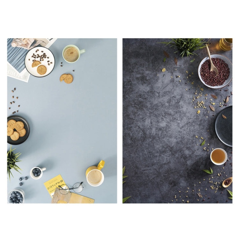 2 PCS 3D Stereoscopic Double-sided Photography Background Board(Food)