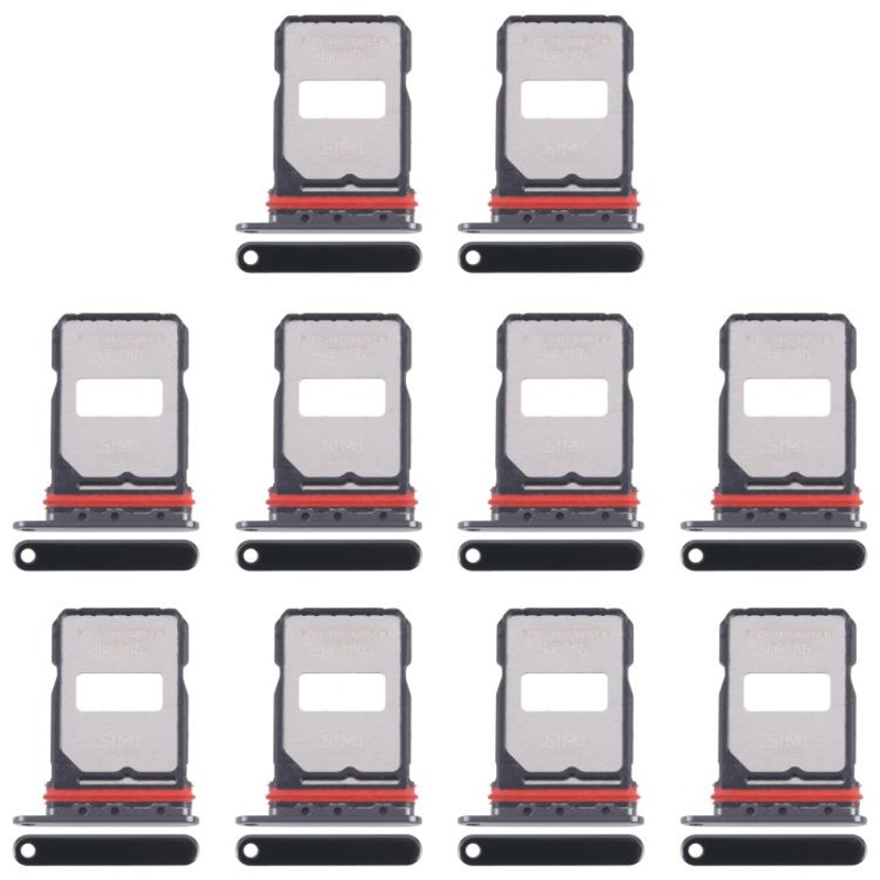 For Xiaomi Redmi K80 Pro 10pcs Original SIM Card Tray + SIM Card Tray (Jet Black)