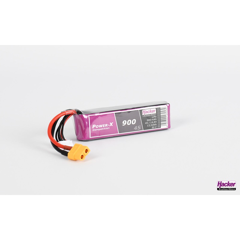 Hacker TopFuel LiPo 50C Power-X 900mAh 4S 90900461