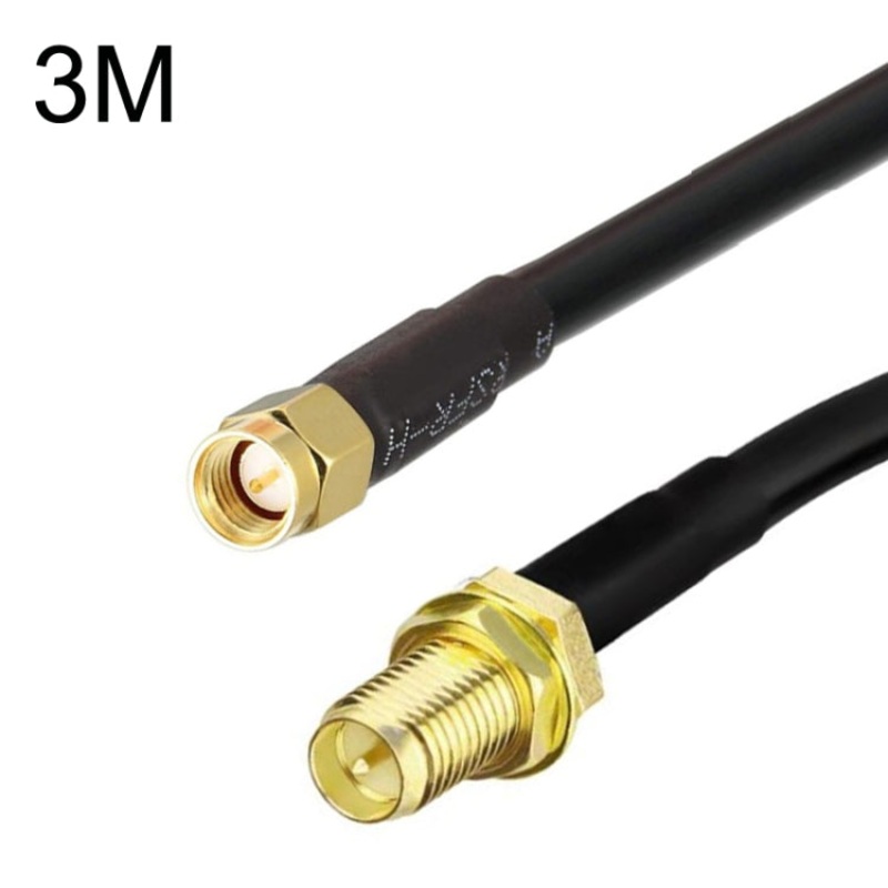 SMA Male To RP-SMA Female RG58 Coaxial Adapter Cable, Cable Length:3m