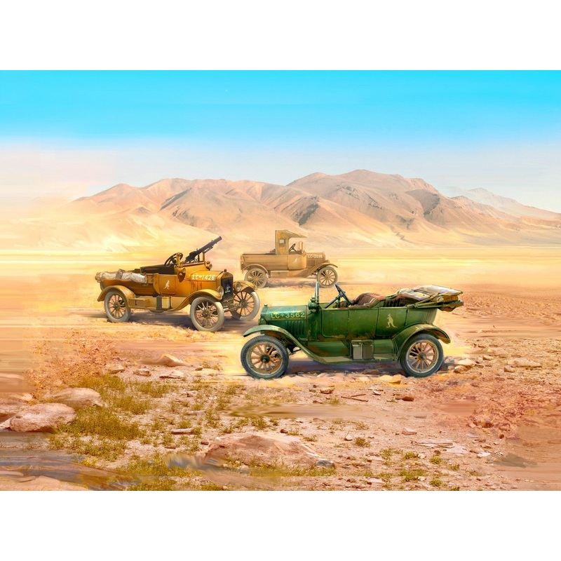 WWI ANZAC Desert Patrol Model T LCP Utility & Touring Cars (Set of 3)