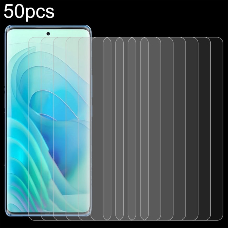 For itel S23+ 50pcs 0.26mm 9H 2.5D Tempered Glass Film