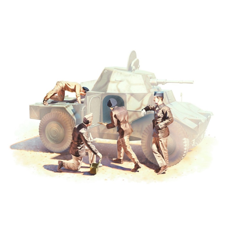French Armoured Vehicle Crew (1940) 4 Figures