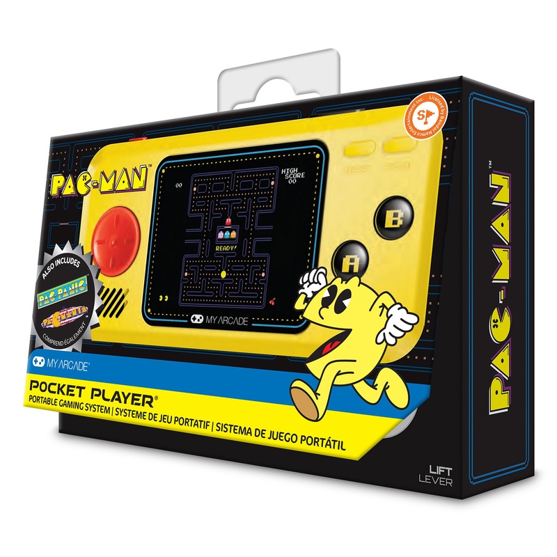 Pac-Man Pocket Player Portable Gaming System (3 Games In 1) by My Arcade DGUNL3227 PRE ORDER - COMMING SOON