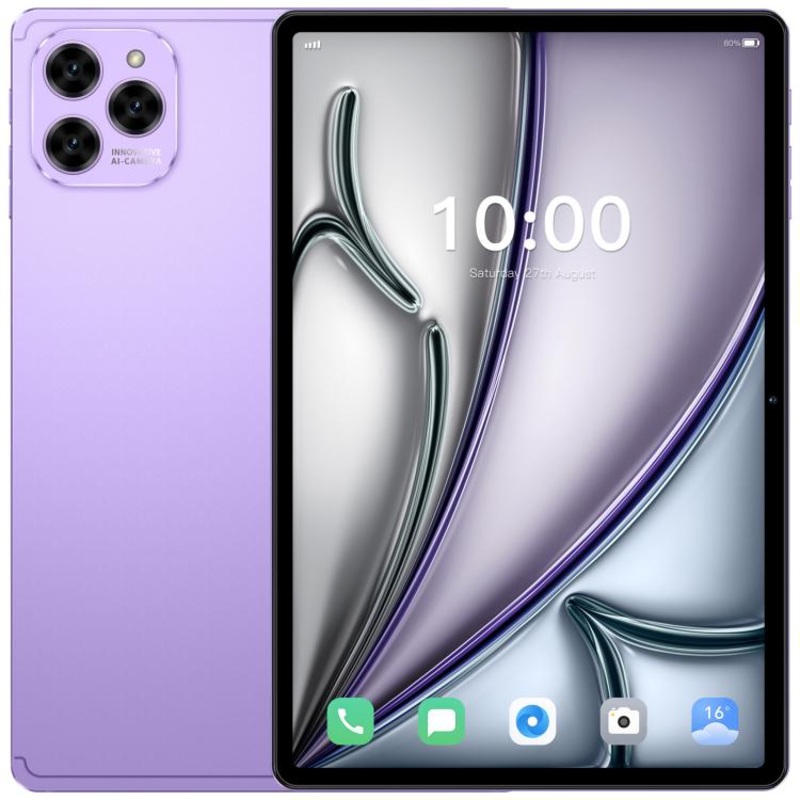 Pad 16 Pro 10.1 inch 4G LTE Tablet PC, 4GB+32GB, Android 10 MTK6755 Octa Core, AU Plug (Purple)