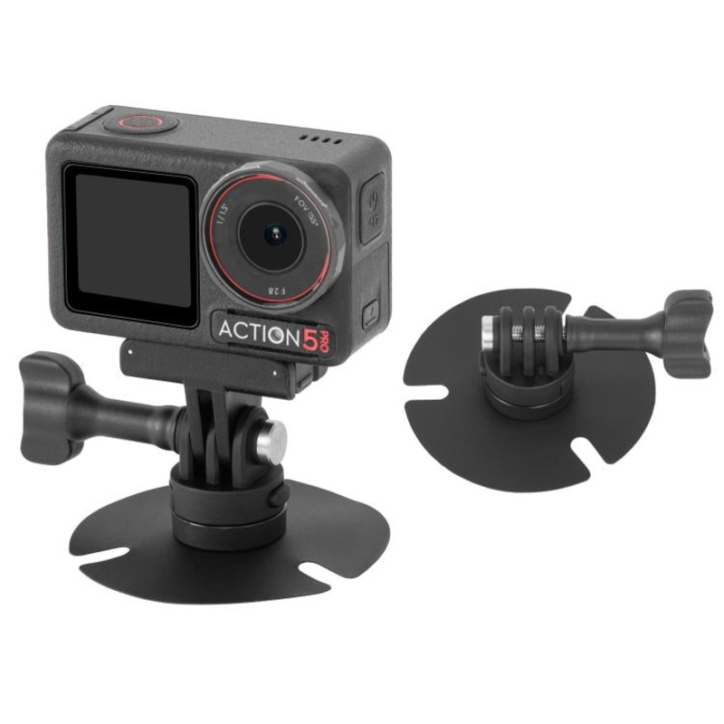 STARTRC Flexible Helmet Sticky Adhesive Mount for GoPro, Insta360, DJI and Other Action Cameras (Black)