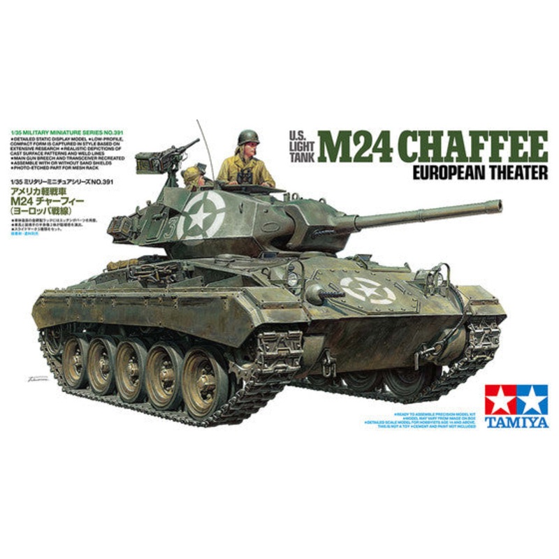 Tamiya 1/35 .S. Light Tank M24 Chaffee European Theatre Kit 35391