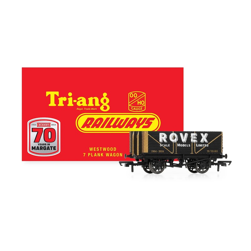 Hornby R60263 Tri-ang Railways: Rovex - 7 Plank Wagon (Hornby 70th: Westwood) - Limited Edition