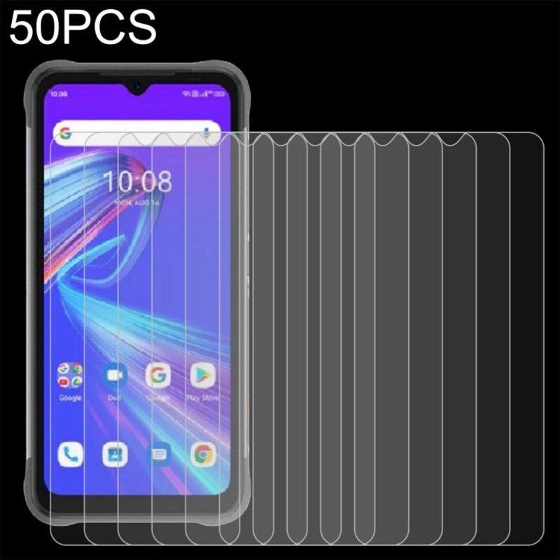 50 PCS 0.26mm 9H 2.5D Tempered Glass Film For Umidigi Bison X10s