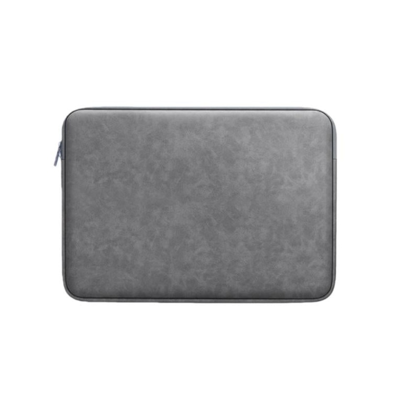 BUBM 14 Inch PU Suede Laptop Sleeve Case Business Notebook & Tablet Protective Inner Bag with Soft Lining(Deep Gray)