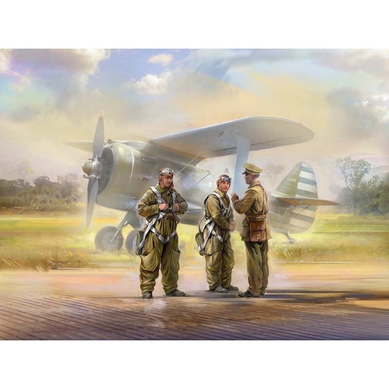 WWII China Guomindang AF Pilots 3 Figures