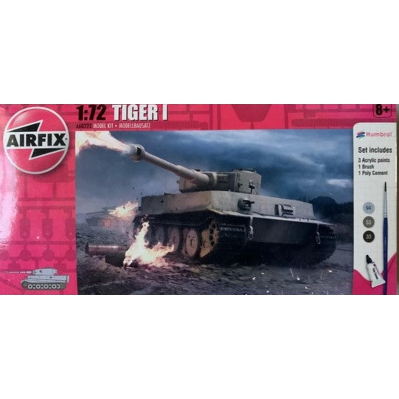 Airfix 1/72 German Tiger 1 Tank Starter Set Kit A68222