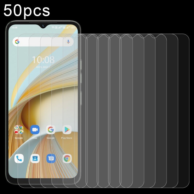 For Umidigi G3 Plus 50pcs 0.26mm 9H 2.5D Tempered Glass Film