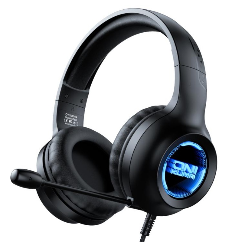 ONIKUMA X36 Abyss Lamp Effect 40mm Custom Drive Unit Game Headphones(Black)