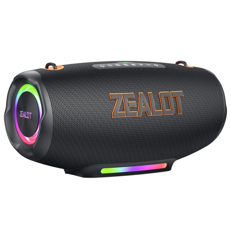 Zealot S127 100W Portable Outdoor Colorful Bluetooth Speaker(Black)