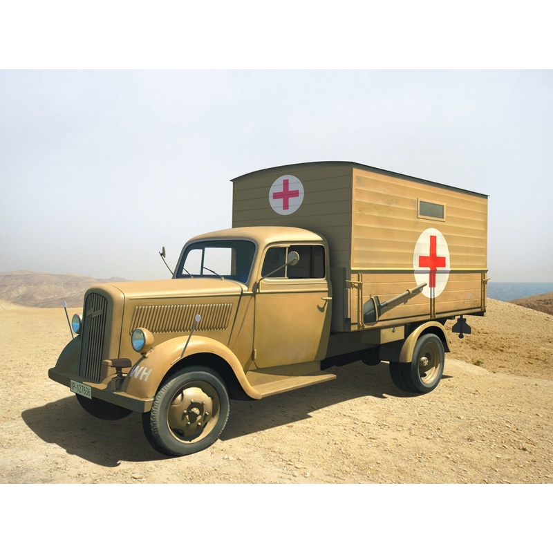 Typ 25-32 with Shelter WWII German Ambulance Truck