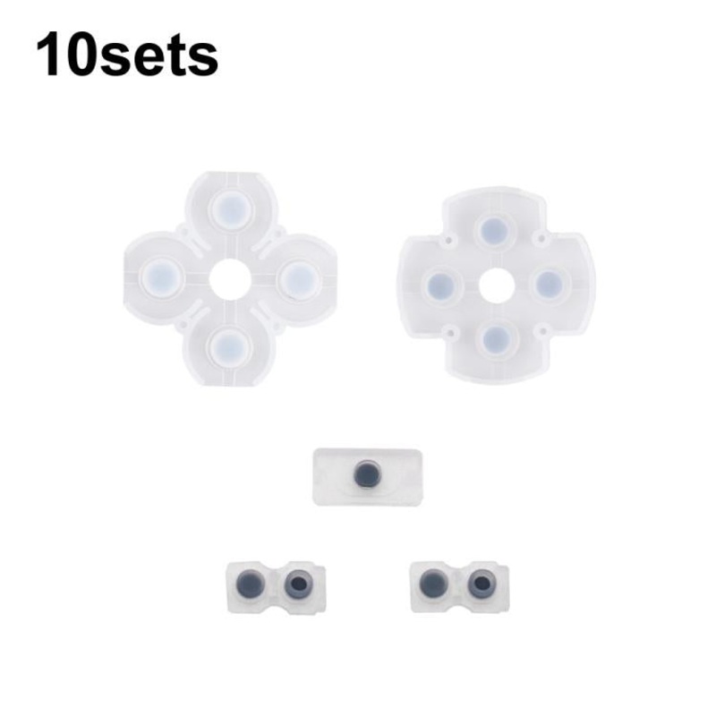 For PS4 10sets 2.0 Gamepad Conductive Rubber Button Soft Pad