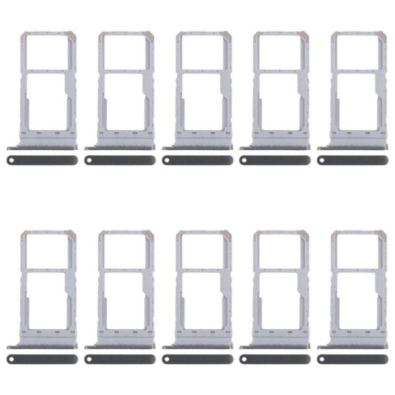 For Realme Narzo N65 5G CPH2639 10pcs Original SIM Card Tray + SIM Card Tray / Micro SD Card Tray (Dark Green)