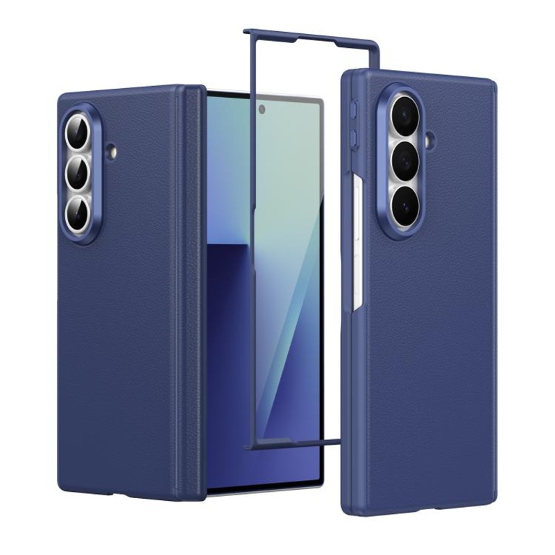 For Samsung Galaxy Z Fold7 Zeyuan Intelligent Button Anti-Drop Phone Case(Blue)