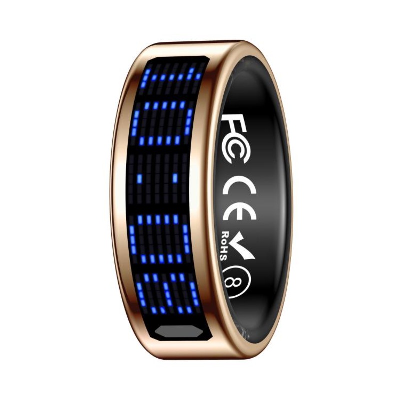 SR16 SIZE 13 Smart Ring, Support Heart Rate / Blood Oxygen / Sleep Monitoring / Multiple Sports Modes(Gold)