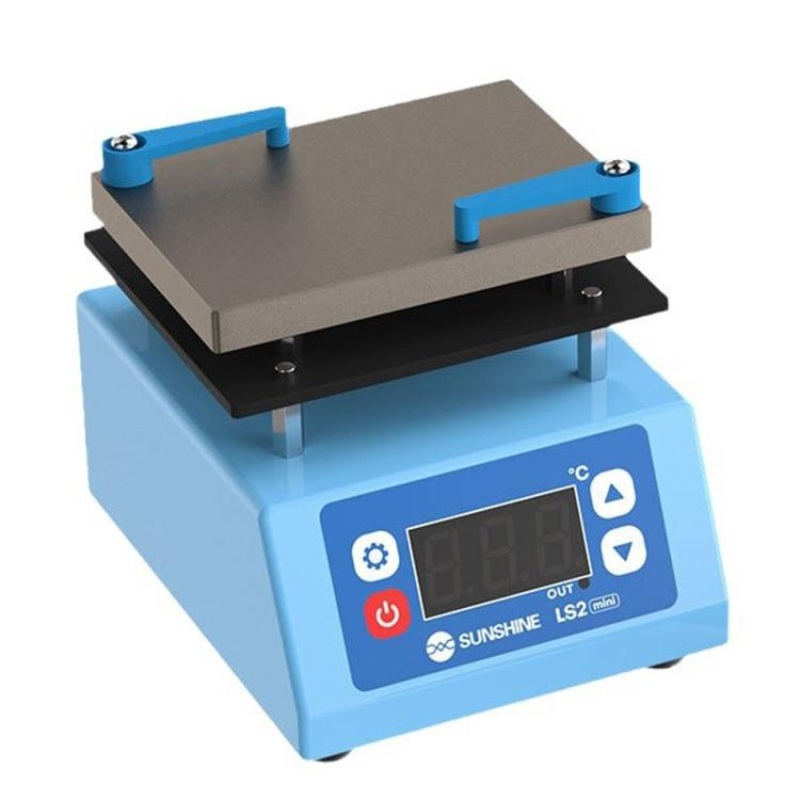SUNSHINE LS2 MINI Mobile Phone Repair Non-Standard Motherboard Heating Table Supports Layered Bonding Tin Plating Degumming, EU Plug