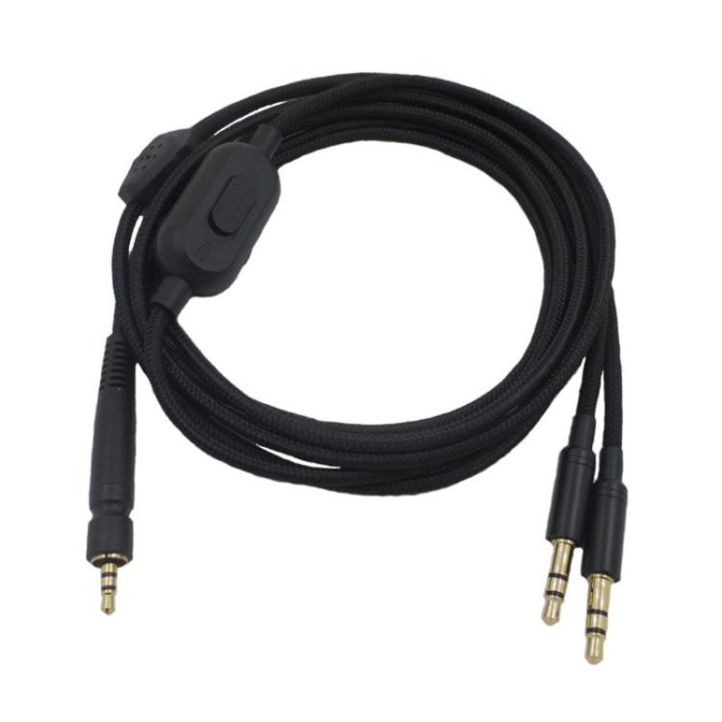 Dual Plug 2m Tuning Edition Headphone Cable For Sennheiser GAME ONE / GAME ZERO / PC 373D / GSP350 / GSP500 / GSP600
