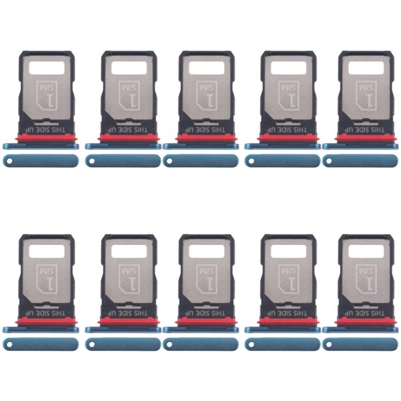 For Motorola Edge 40 Neo XT2307-1 10pcs Original SIM Card Tray (Blue)
