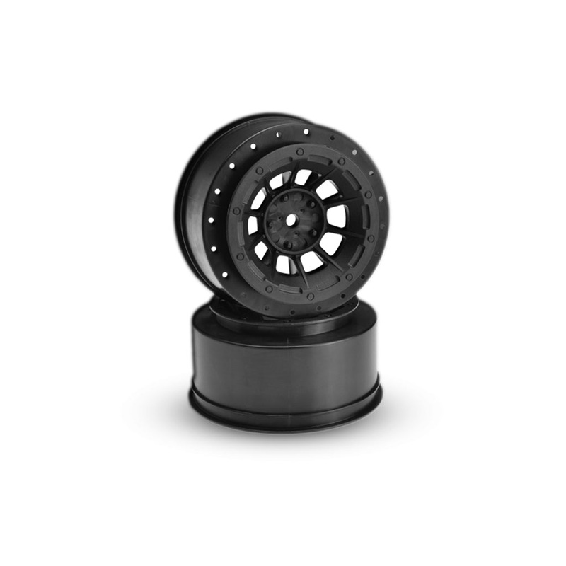 Hazard-Slash Rear Slash 4x4 F&R Wheel-Black-2pc