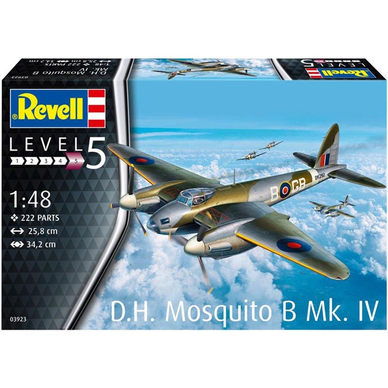Revell 1/48 Dehaviland Mosquito B Mk.IV 1:48 Aircraft Kit 03923