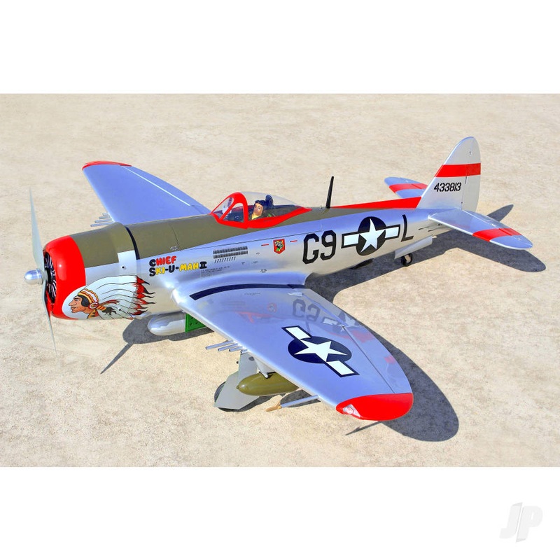Seagull P-47 Thunderbolt Chief Ski-U-Mah II (30-38cc) 1.77m / 70in with 3-piece Retracts