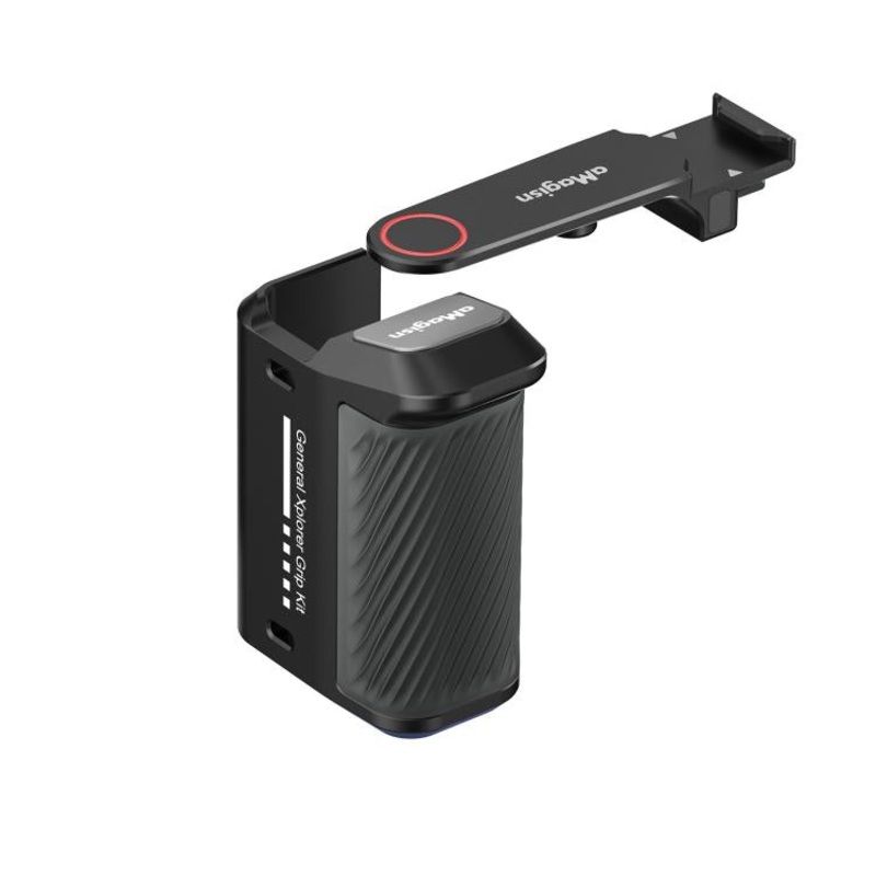 aMagisn Street Photography Handle Grip for DJI Action 5 Pro/Action 4/Action 3, Compatible with Original Camera Cage, Spec: Metal Black