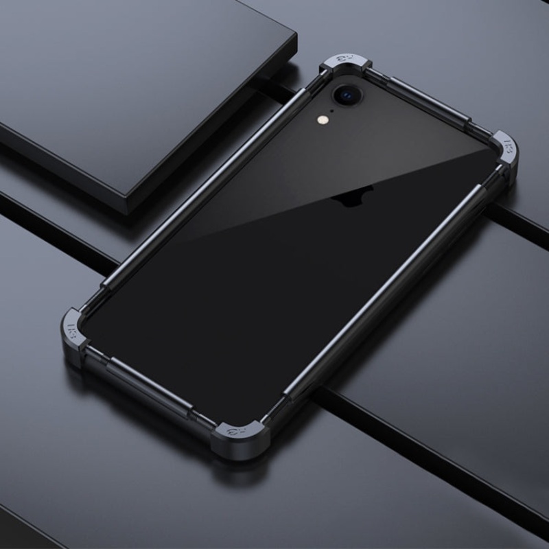 For iPhone XR Machinist Metal Phone Protective Frame(Black)