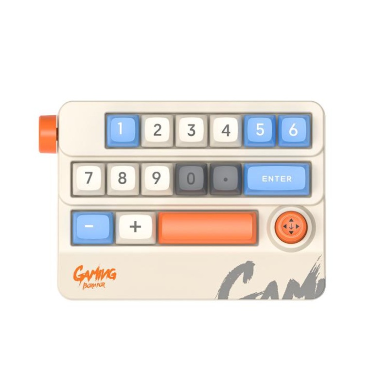 MKESPN RGB Hot Swap Wired Mechanical Keyboard Rocker Knob Programming Macro Custom Gaming Keyboard(khaki)