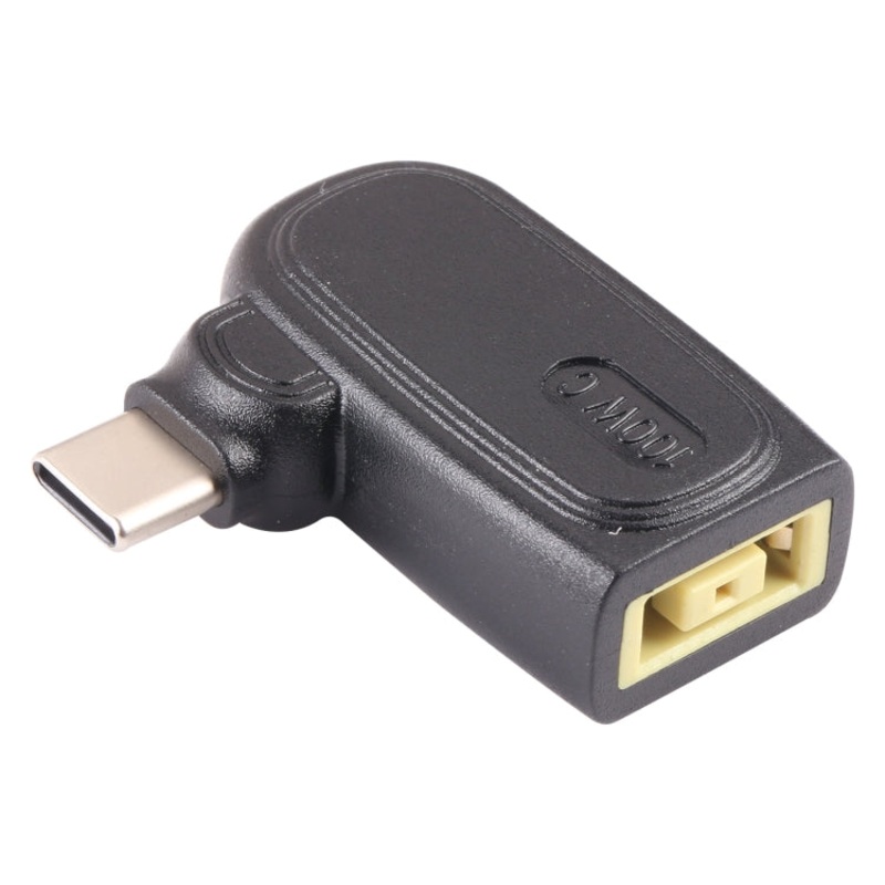 100W Big Square USB Female to USB-C/Type-C Male Plug Laptop Adapter Connector For Lenovo Thinkpad / ThinkBook / Xiaoxin